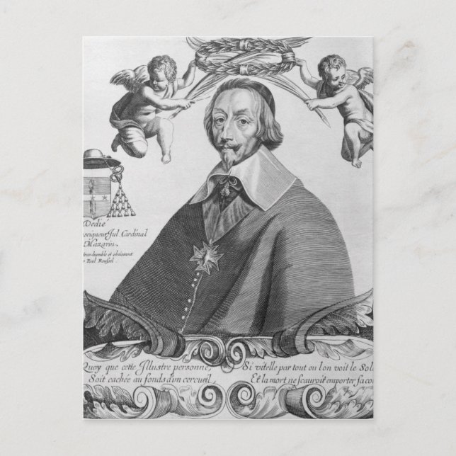 Postal Retrato del Cardenal de Richelieu (Anverso)