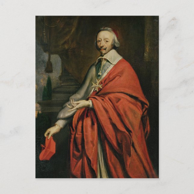 Postal Retrato del Cardenal de Richelieu (Anverso)