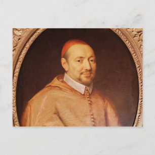 Postal Retrato del Cardenal Pierre de Berulle