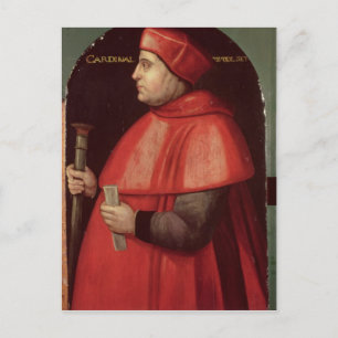 Postal Retrato del Cardenal Thomas Wolsey