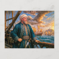 Retrato del comandante naval Hayreddin Barbarossa