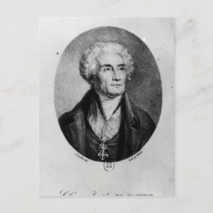 Postal Retrato del conde Joseph de Maistre