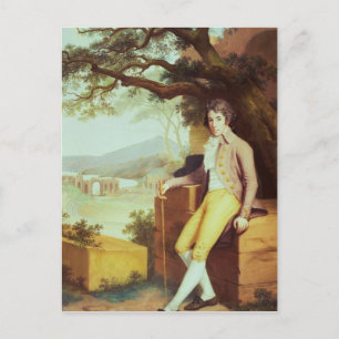 Postal Retrato del coronel David La Touche de Marcey