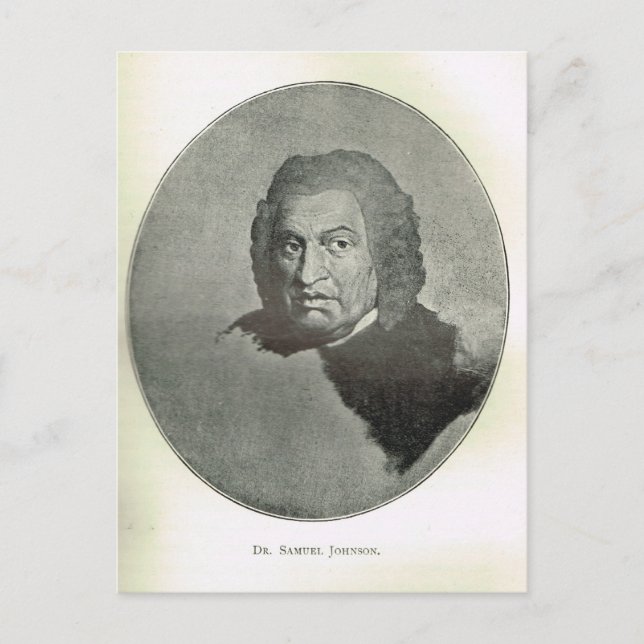 Postal Retrato del Dr. Samuel Johnson (Anverso)
