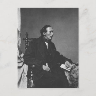 Postal Retrato del escritor Hans Christian Andersen