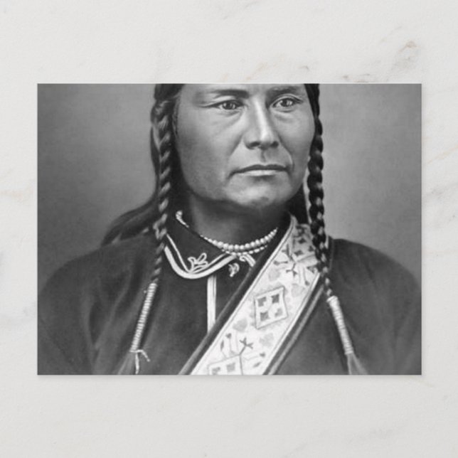 Postal Retrato del Jefe Joseph 1880 (Anverso)