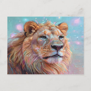 Postal Retrato del león