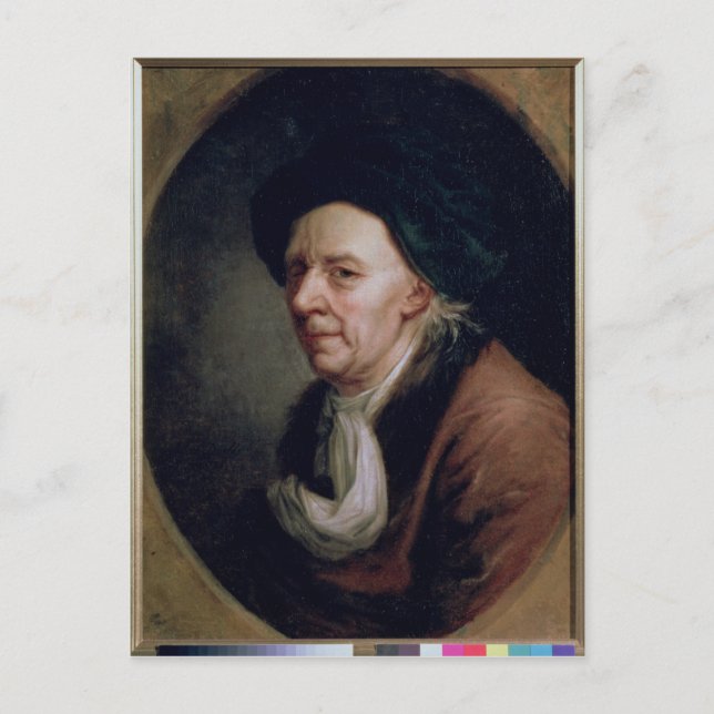 Postal Retrato del matemático Leonard Euler (Anverso)