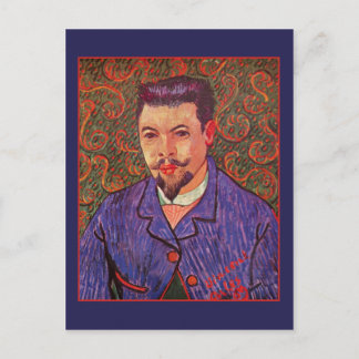 Postal Retrato del Médica Felix Rey de Vincent van Gogh