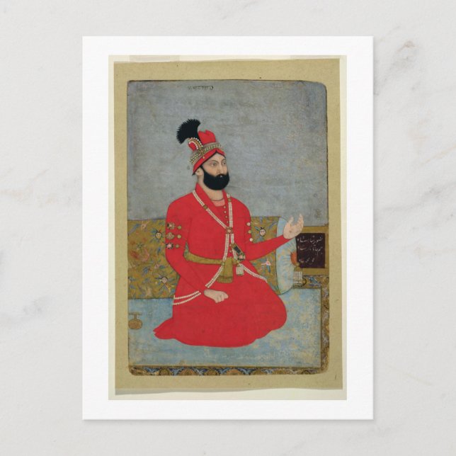 Postal Retrato del nadir Shah Afshar de Persia (1688-1747 (Anverso)