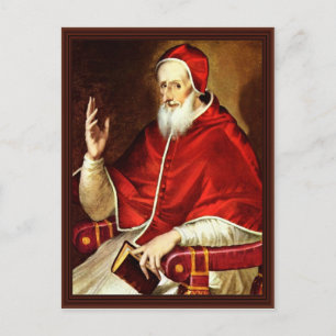 Postal Retrato Del Papa Pius V. Por Greco El
