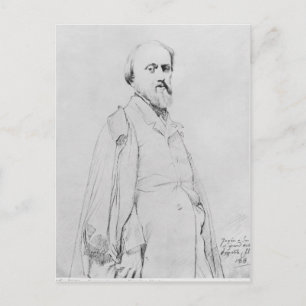 Postal Retrato del pintor Hippolyte Flandrin