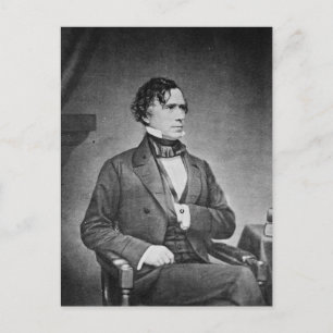 Postal Retrato del presidente Franklin Pierce por M Brady