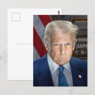 Postal Retrato del presidente oficial de Trump Foto 2025