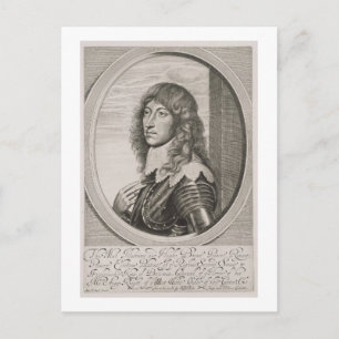Postal Retrato del Príncipe Rupert (1619-82) Conde Palati