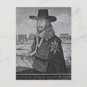 Postal Retrato del Rey Carlos I