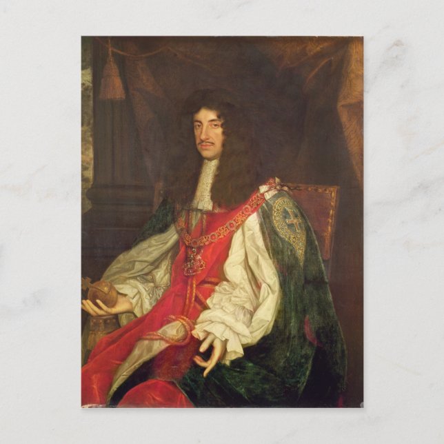 Postal Retrato del Rey Carlos II, c.1660-65 (Anverso)