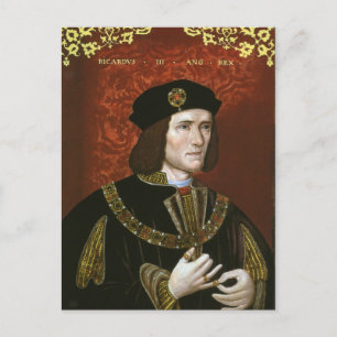 Postal Retrato del Rey Inglés Richard III