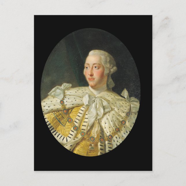 Postal Retrato del Rey Jorge III después de 1760 (Anverso)