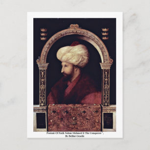Postal Retrato del sultán Mehmed de Fatih Ii el