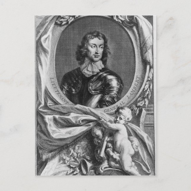 Postal Retrato del Teniente General John (Anverso)