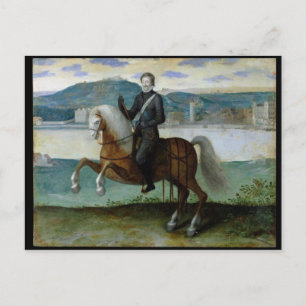 Postal Retrato ecuestre de Enrique IV Rey de
