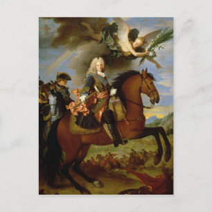Postal Retrato ecuestre de Felipe V