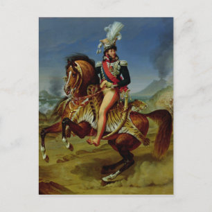Postal Retrato ecuestre de Joachim Murat 1812
