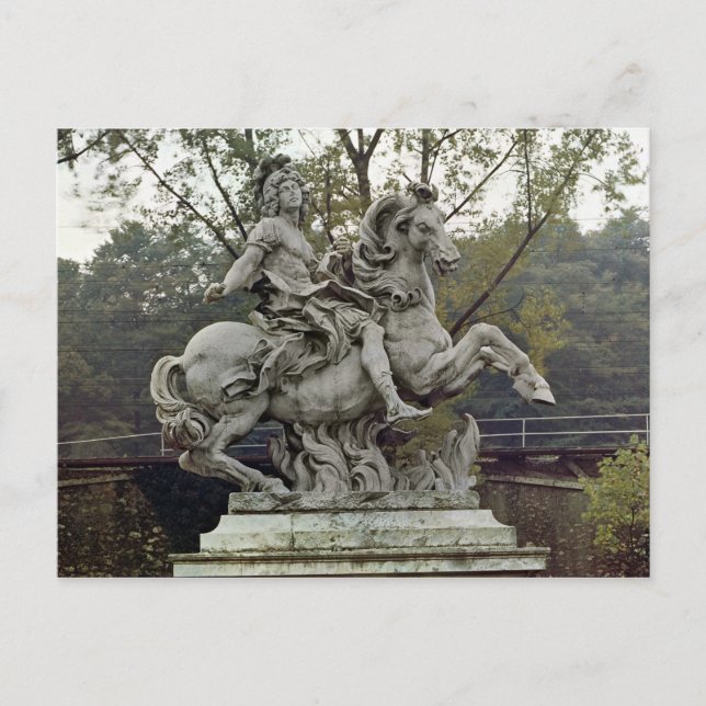 Postal Retrato ecuestre de Luis XIV 2 (Anverso)