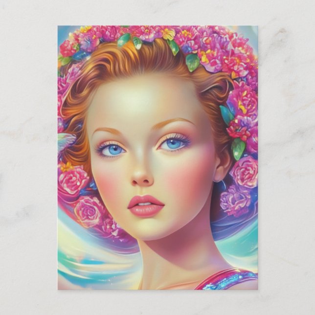 Postal Retrato etéreo de la corona (Anverso)