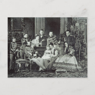 Postal Retrato familiar del emperador Alejandro II