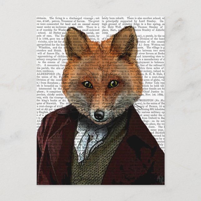 Postal Retrato Fox 2 (Anverso)