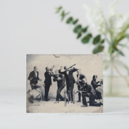 Postal Retrato grupal de músicos de vaudeville, 1920