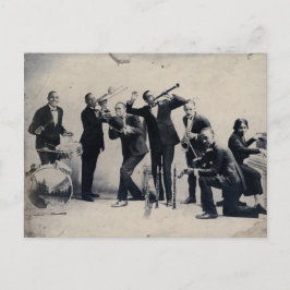 Postal Retrato grupal de músicos de vaudeville, 1920