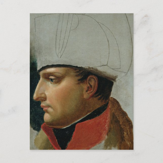 Postal Retrato inacabado de Napoleón I (Anverso)