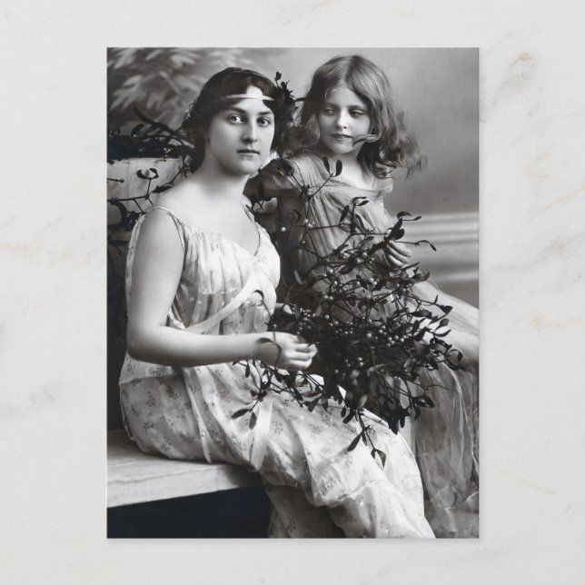 Postal Retrato inmaduro de madre e hija (Anverso)