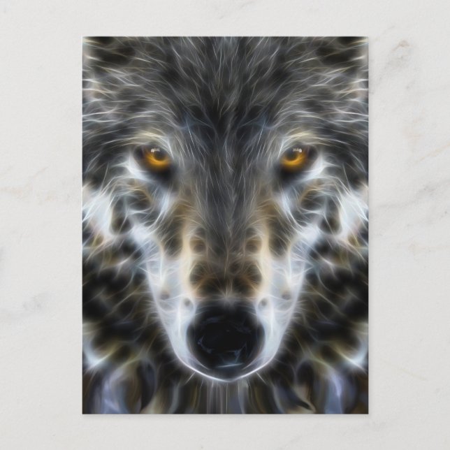 Postal Retrato Inspirador de Wolf Woodland (Anverso)