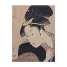 Retrato japonés Ukiyo-e femenino III