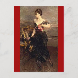 Postal Retrato Lady vintage - Boldini