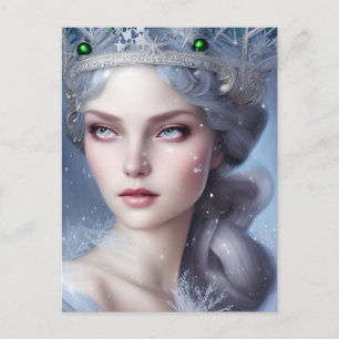 Postal Retrato Mágico de la Reina de Invierno