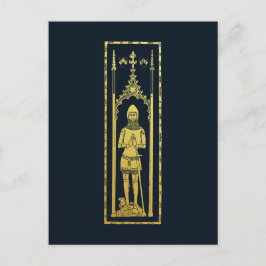 Postal Retrato Medieval Inglés 1355 John, Lord Cobham