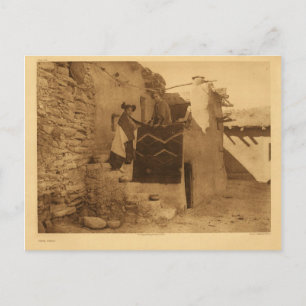 Postal Retrato nativo indio vintage