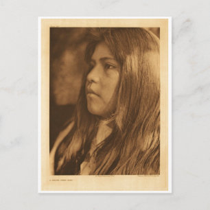 Postal Retrato nativo indio vintage