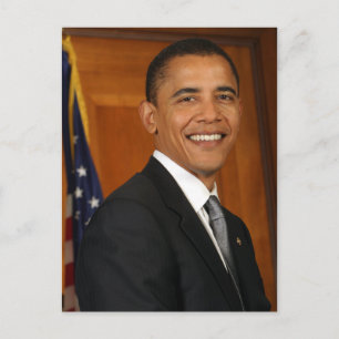 Postal Retrato oficial de Barack Obama