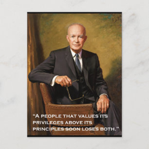 Postal Retrato oficial de Dwight_D._Eisenhower