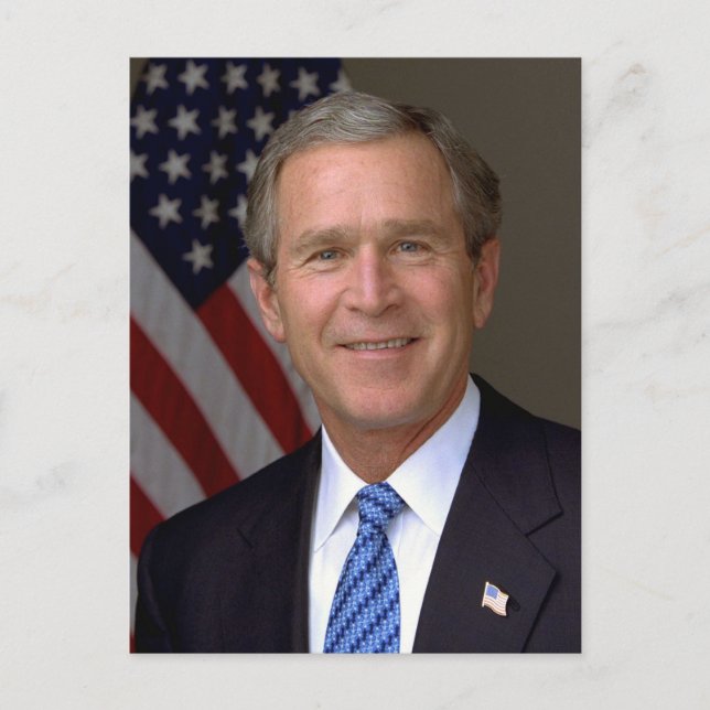 Postal Retrato oficial de George W. Bush (Anverso)
