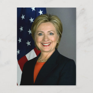 Postal Retrato Oficial de Hillary Clinton