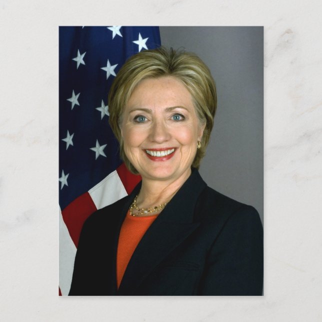 Postal Retrato Oficial de Hillary Clinton (Anverso)