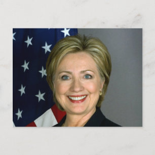 Postal Retrato Oficial de Hillary Clinton