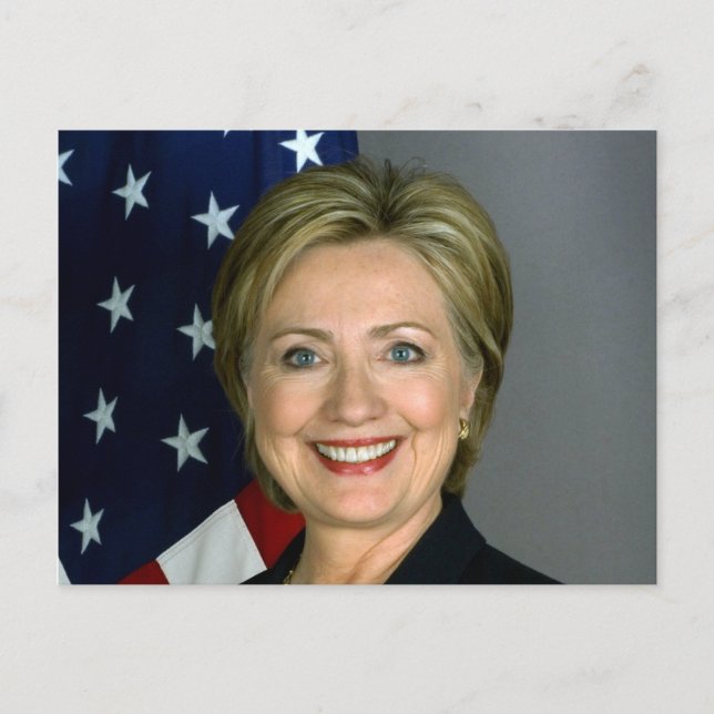 Postal Retrato Oficial de Hillary Clinton (Anverso)